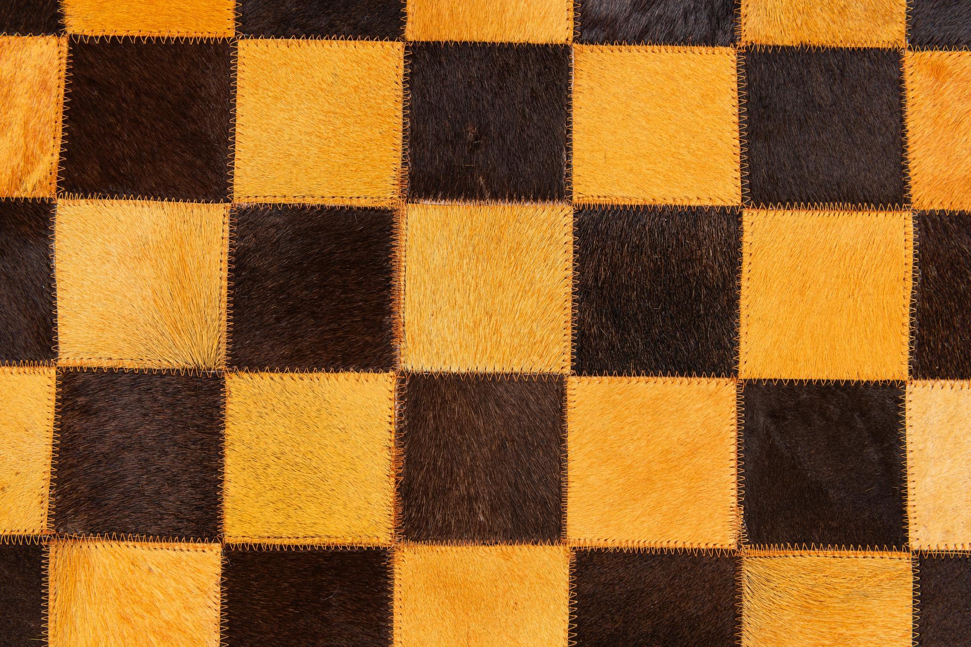 5' 2 x 8' Cowhide Stocks Rug