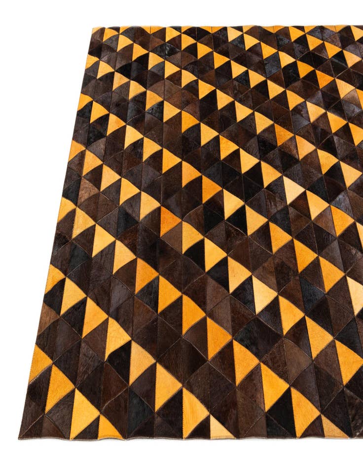 Detail image of 5' 1 x 8' Cowhide Stocks Rug