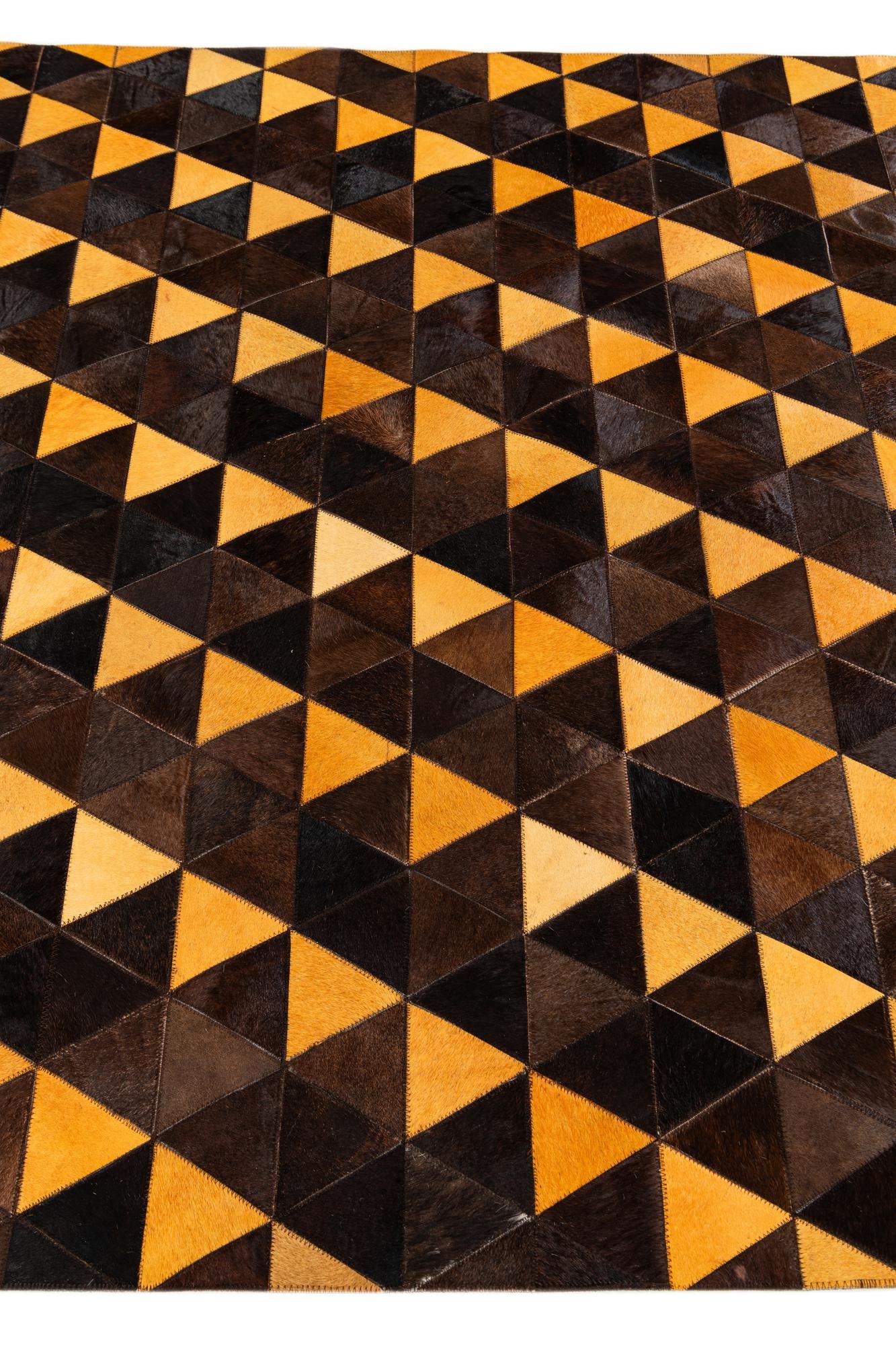 5' 1 x 8' Cowhide Stocks Rug