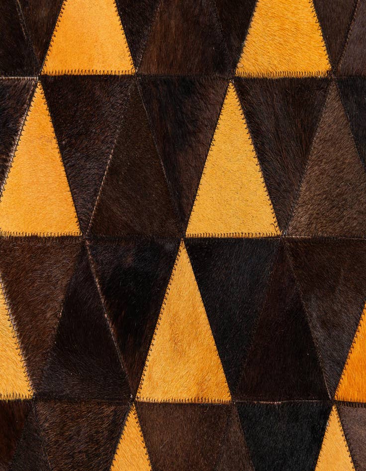 Detail image of 5' 1 x 8' Cowhide Stocks Rug