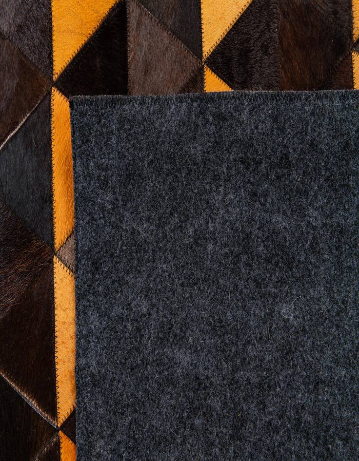 Detail image of 5' 1 x 8' Cowhide Stocks Rug