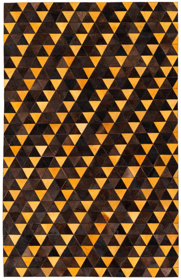 Detail image of 5' 1 x 8' Cowhide Stocks Rug