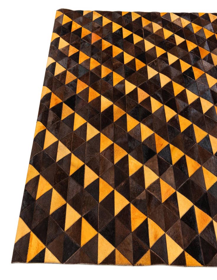 Detail image of 5' x 8' Cowhide Stocks Rug