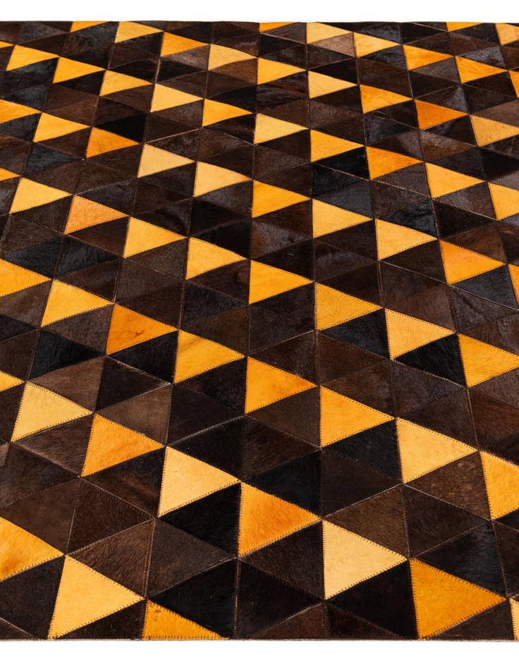 Detail image of 5' x 8' Cowhide Stocks Rug