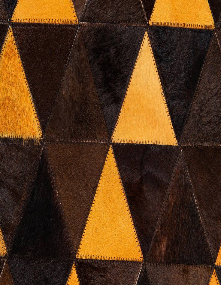 Detail image of 5' x 8' Cowhide Stocks Rug
