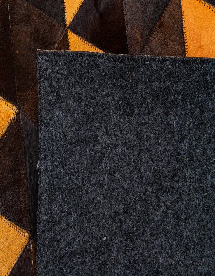 Detail image of 5' x 8' Cowhide Stocks Rug