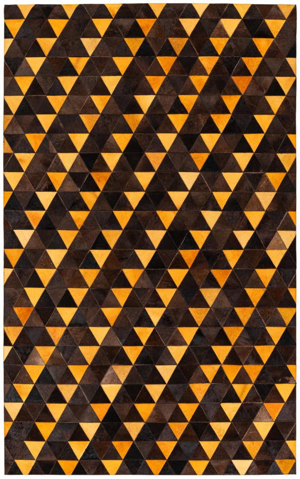Detail image of 5' x 8' Cowhide Stocks Rug