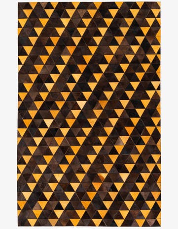 5' 1 x 8' Cowhide Stocks Rug