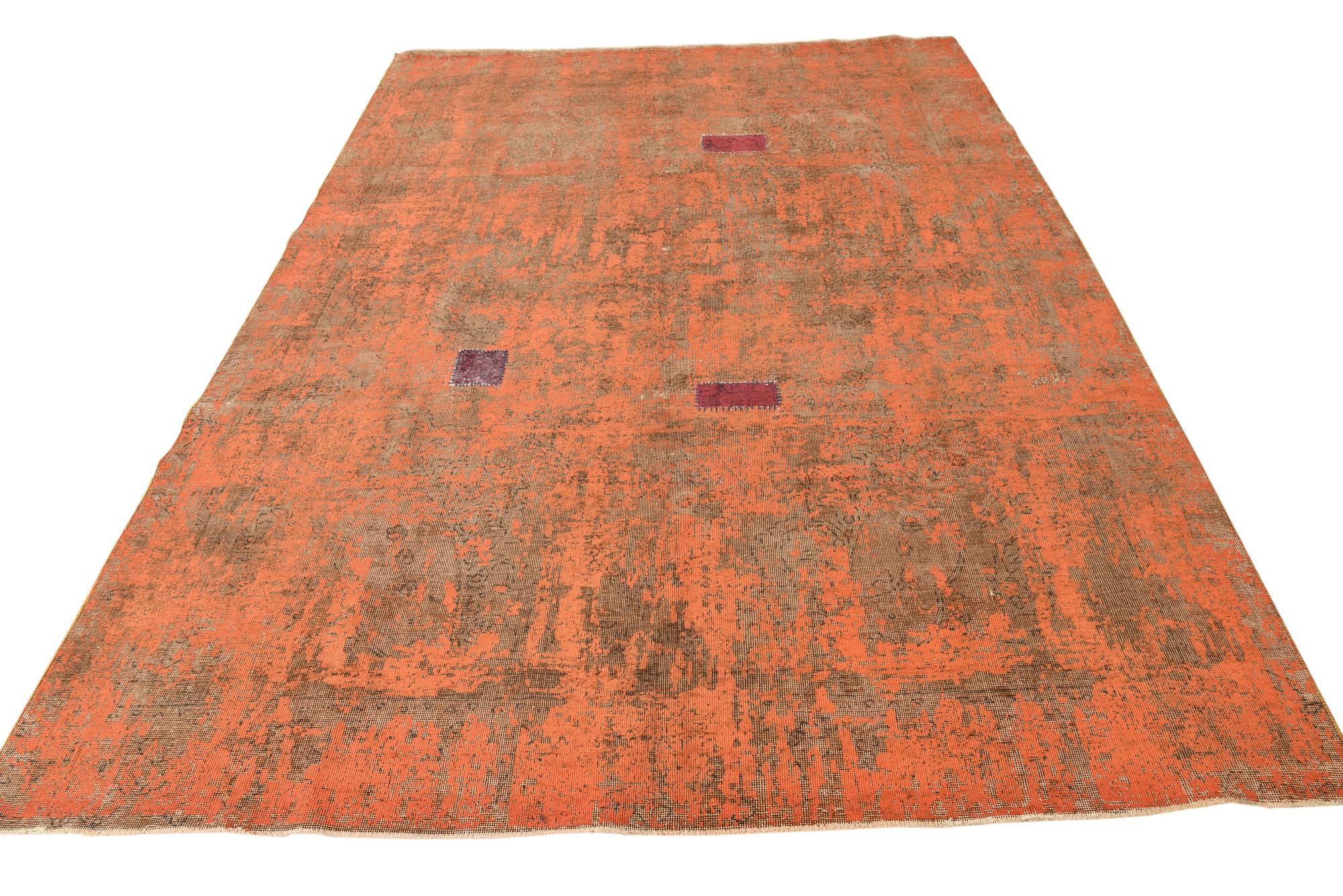 220cm x 310cm Hand Knotted Ultra Vintage Persian Wool Rug