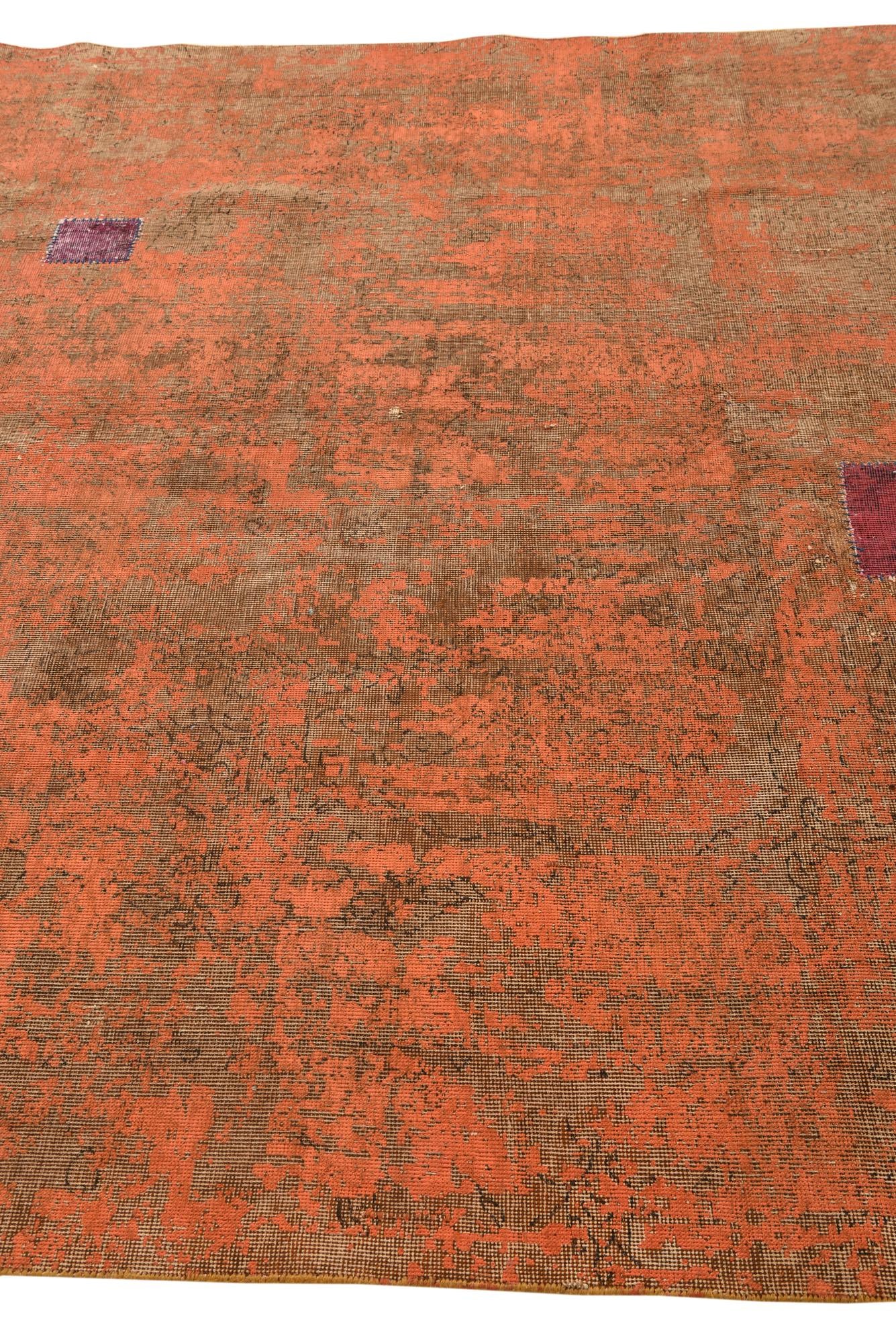 220cm x 310cm Hand Knotted Ultra Vintage Persian Wool Rug