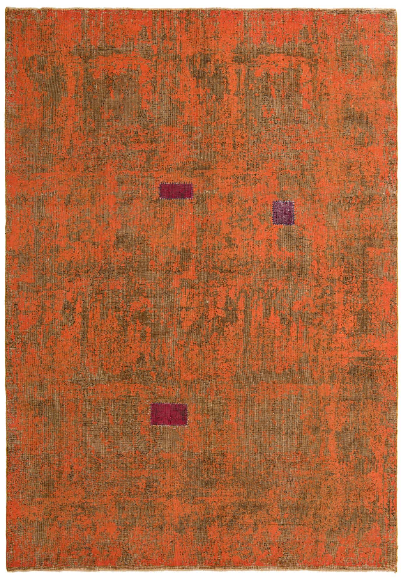 220cm x 310cm Hand Knotted Ultra Vintage Persian Wool Rug
