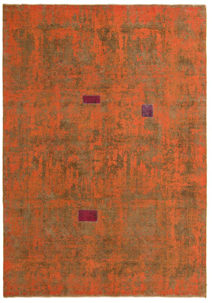 220cm x 310cm Hand Knotted Ultra Vintage Persian Wool Rug