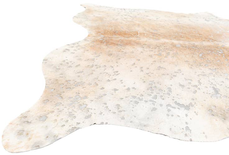 Detail image of 6' 7 x 7' 9 Cowhide Leather Freeform Rug