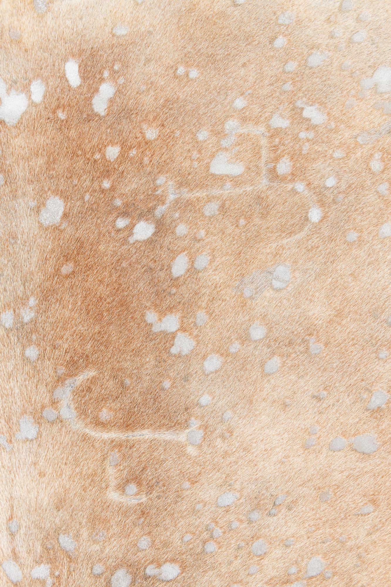 6' 7 x 7' 9 Cowhide Leather Freeform Rug