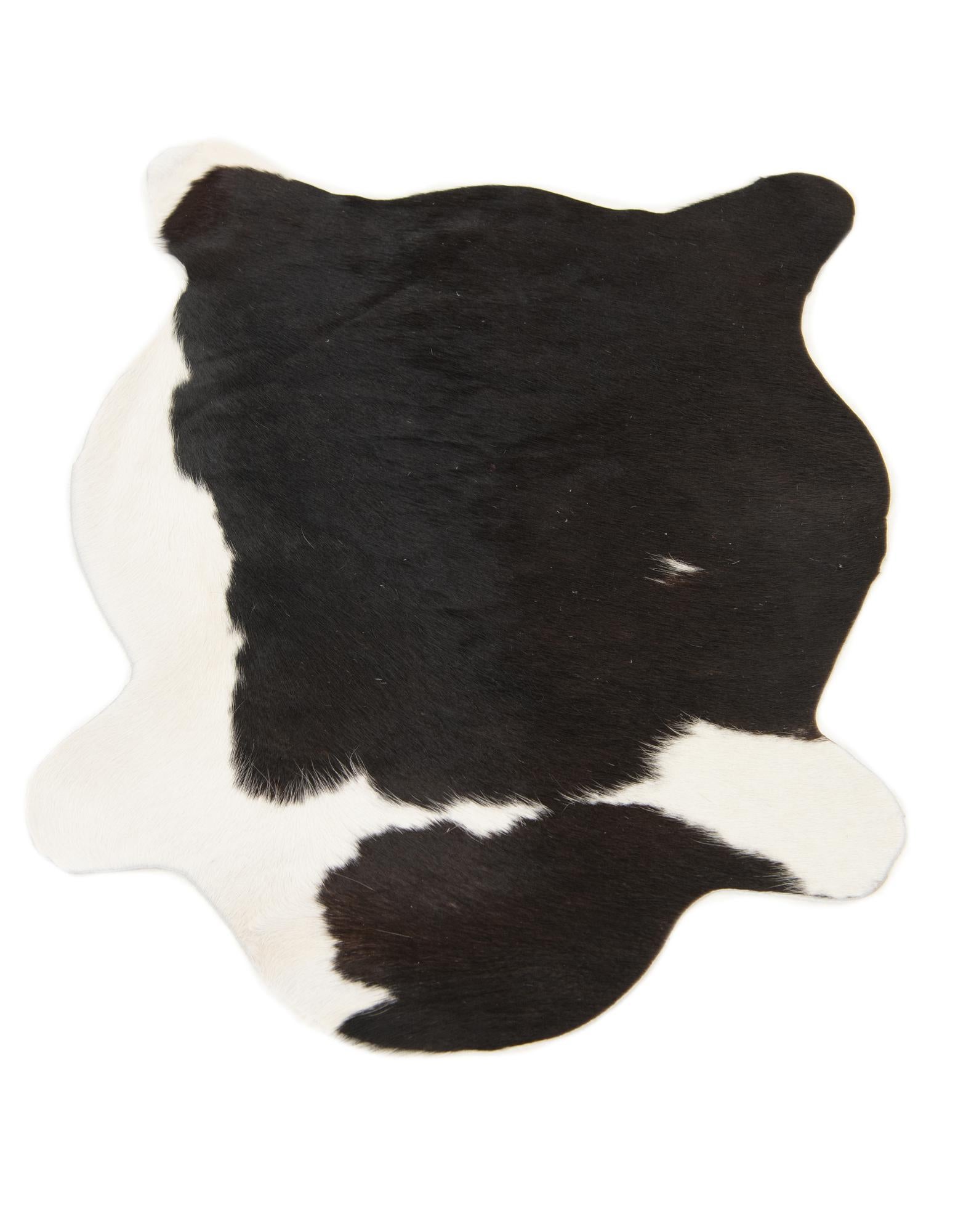 2' 1 x 2' 10 Cowhide Leather Rug