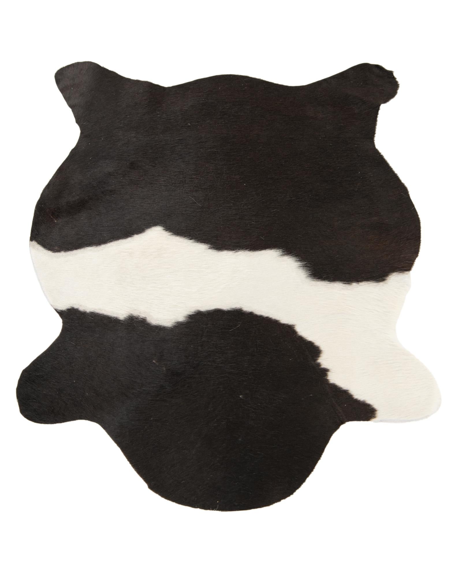 2' 1 x 2' 10 Cowhide Leather Rug