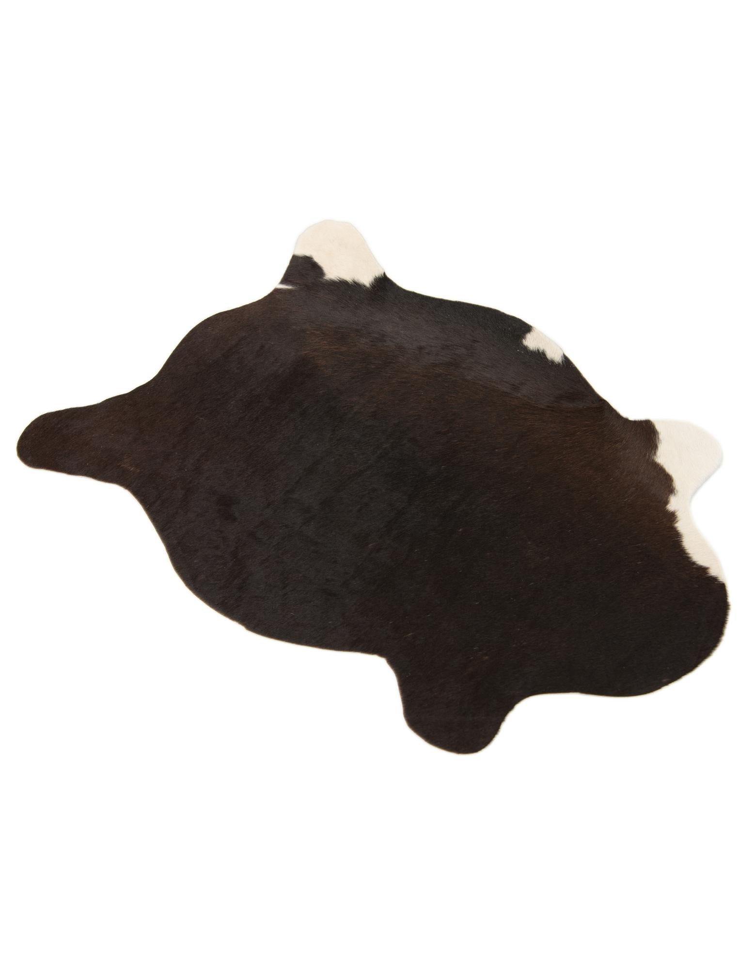 2' 1 x 2' 10 Cowhide Leather Rug