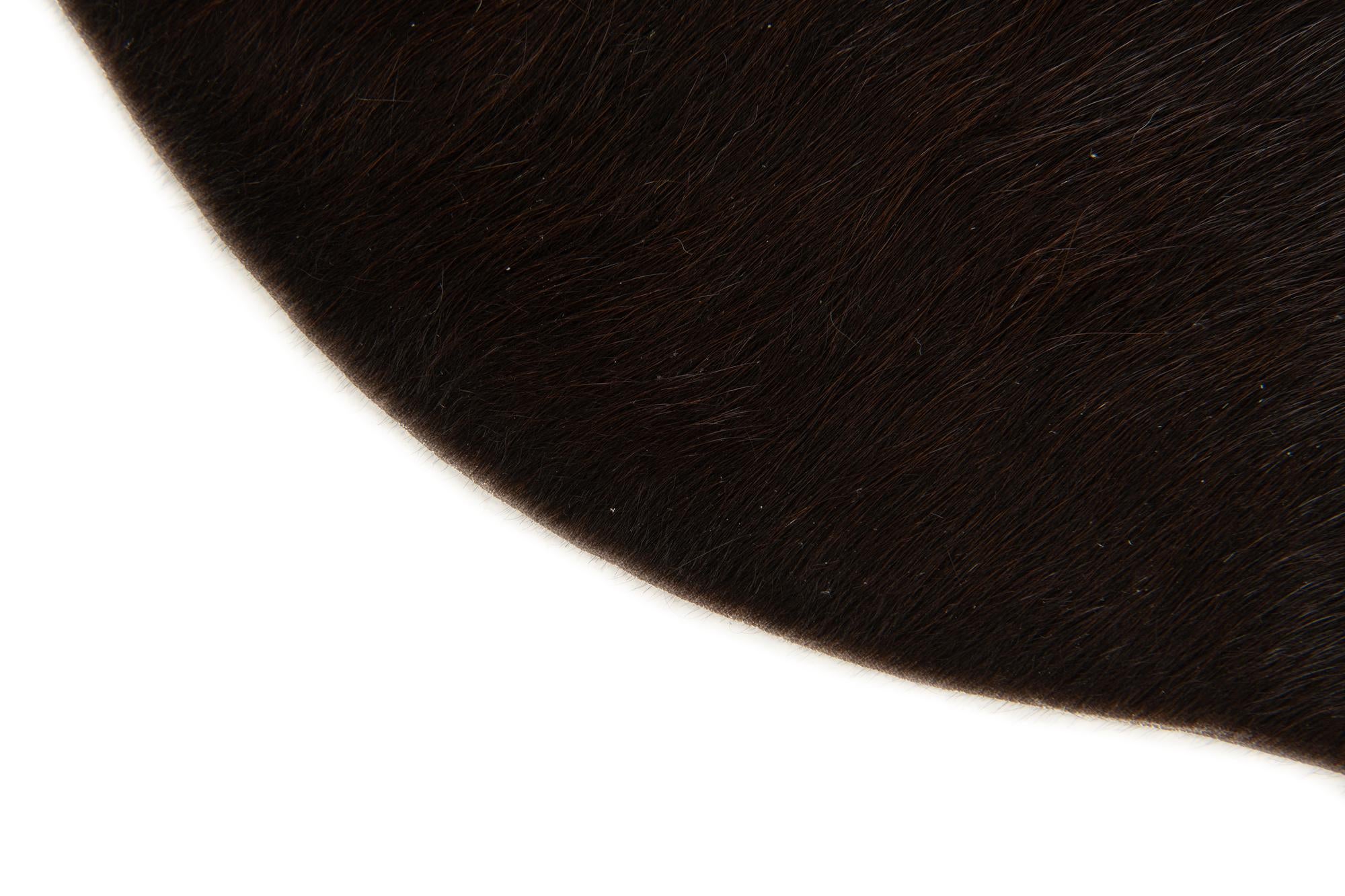 2' 1 x 2' 10 Cowhide Leather Rug
