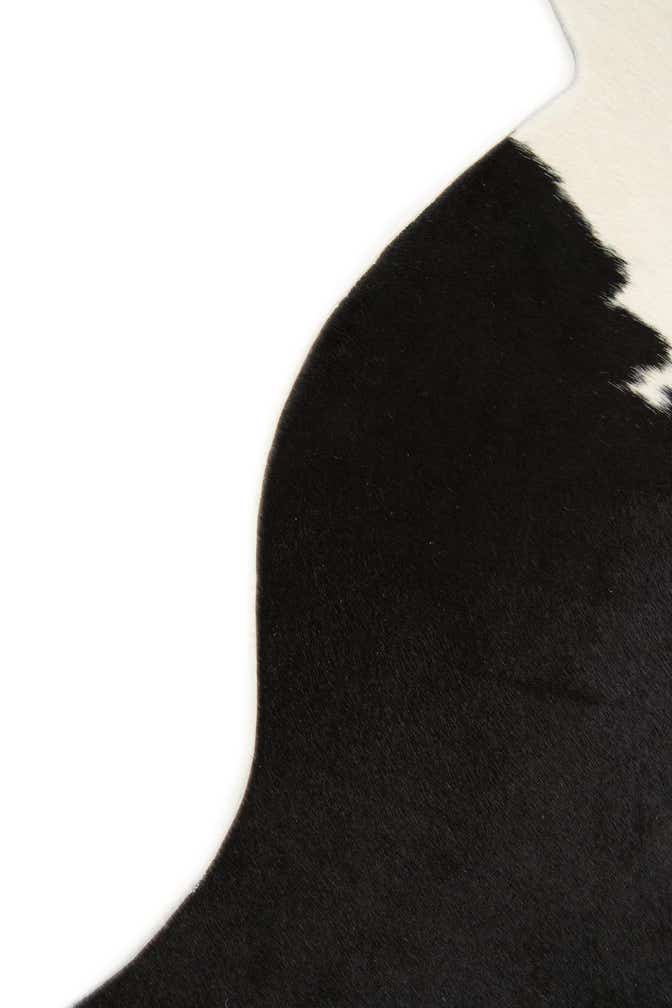 2' 2 x 2' 10 Cowhide Leather Rug