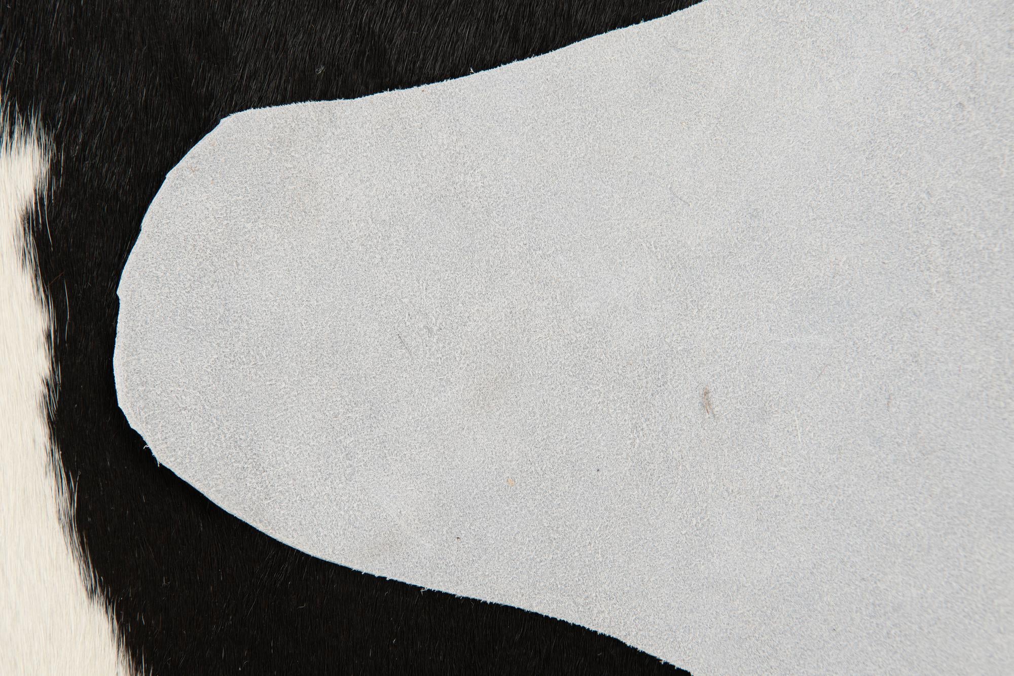 2' 2 x 2' 10 Cowhide Leather Rug