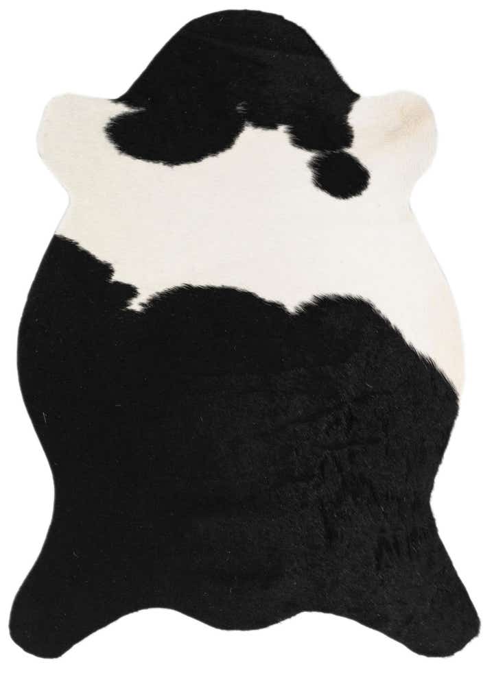 2' 2 x 2' 10 Cowhide Leather Rug
