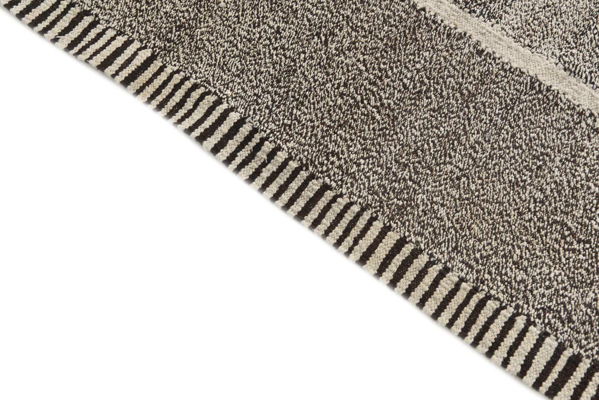 7' x 9' 7 Hand Woven Kilim Modern Wool Rug