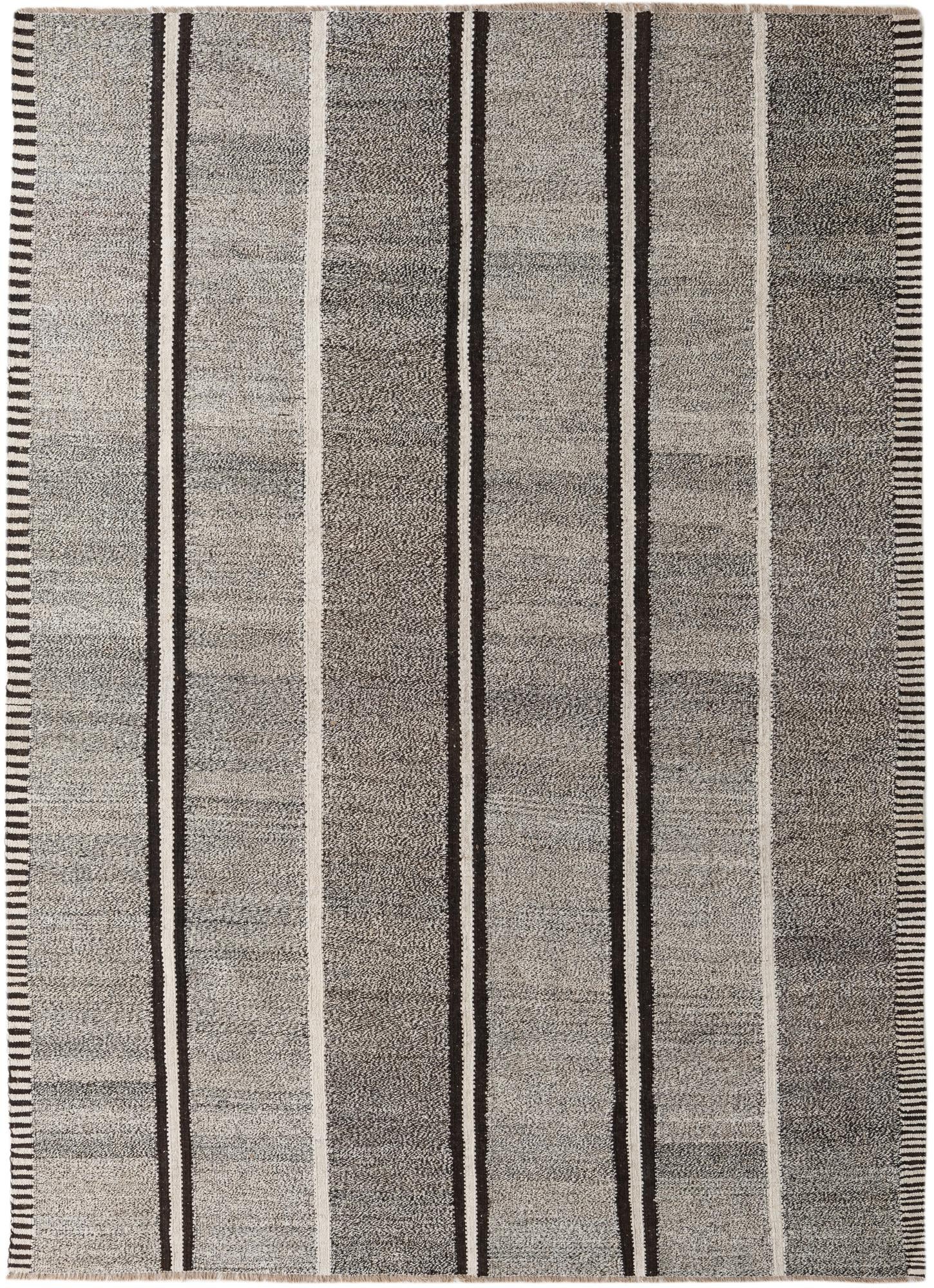 7' x 9' 7 Hand Woven Kilim Modern Wool Rug