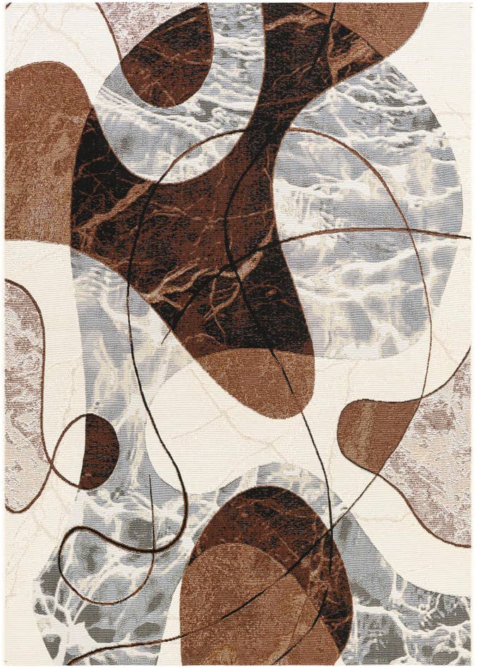 Detail image of 5' x 7' Easy-Clean Modern Indoor / Outdoor Rug