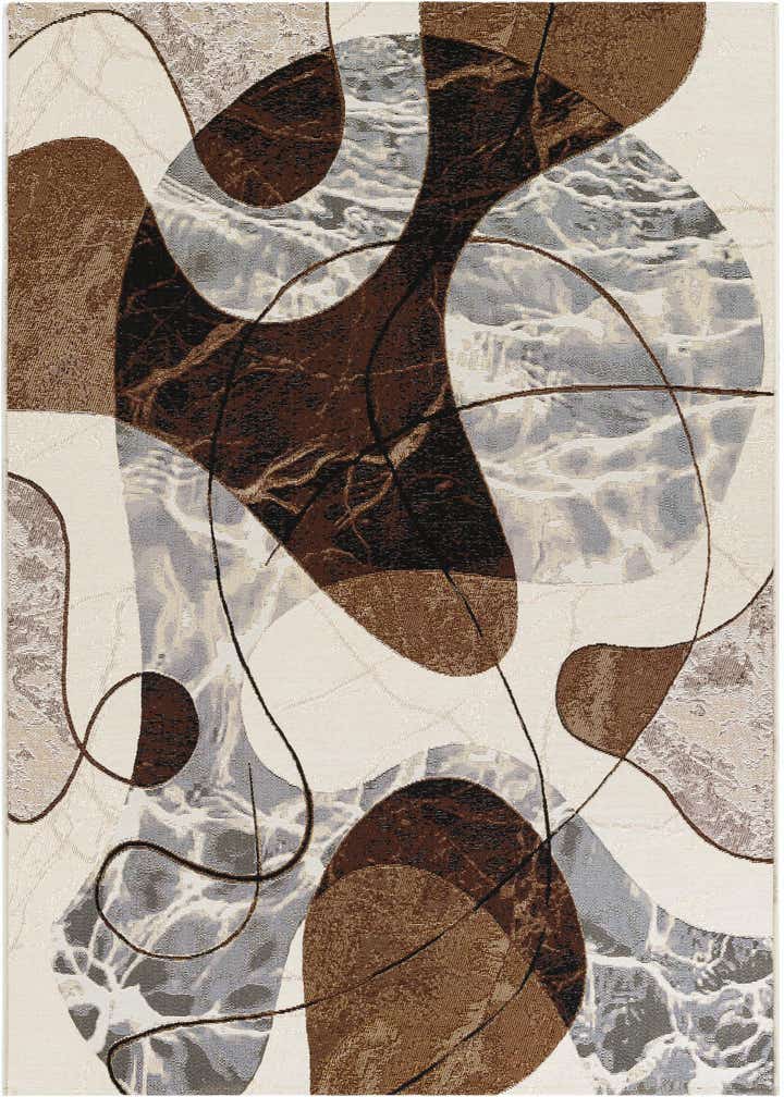 5' x 8' Easy-Clean Modern Indoor / Outdoor Rug