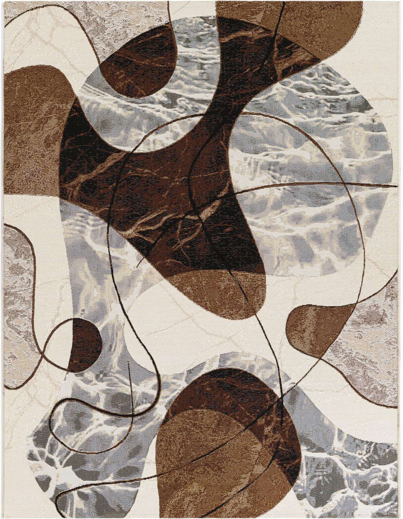 5' x 8' Easy-Clean Modern Indoor / Outdoor Rug