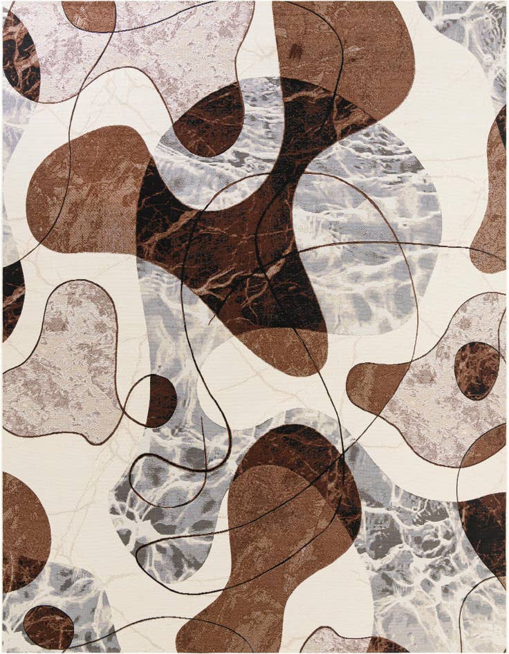 Detail image of 9' x 12' Easy-Clean Modern Indoor / Outdoor Rug