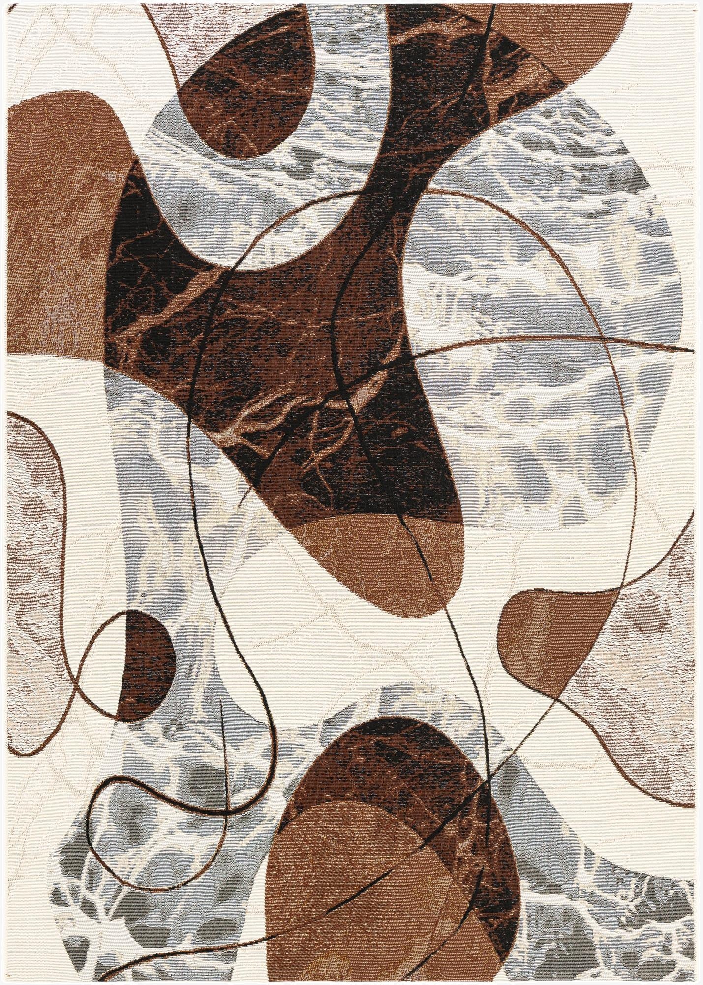 5' x 7'  Washable Modern Indoor / Outdoor Rug