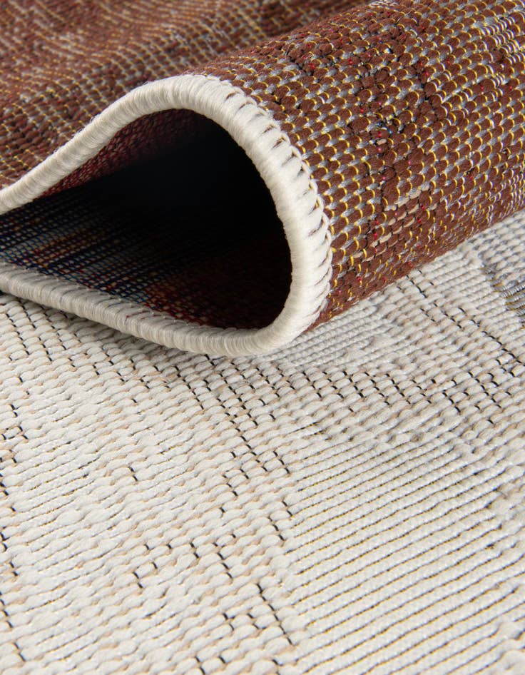 Detail image of 4' x 4' Easy-Clean Modern Indoor / Outdoor Round Rug