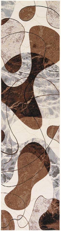 Detail image of 2' 7 x 10' Easy-Clean Modern Indoor / Outdoor Runner Rug