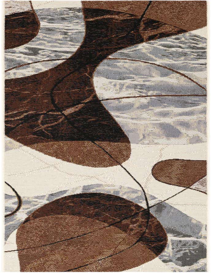 2' x 6' Easy-Clean Modern Indoor / Outdoor Runner Rug