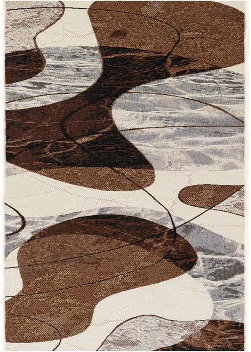 2' x 8' Easy-Clean Modern Indoor / Outdoor Runner Rug