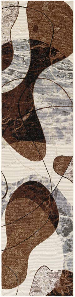 Detail image of 2' x 8' Easy-Clean Modern Indoor / Outdoor Runner Rug