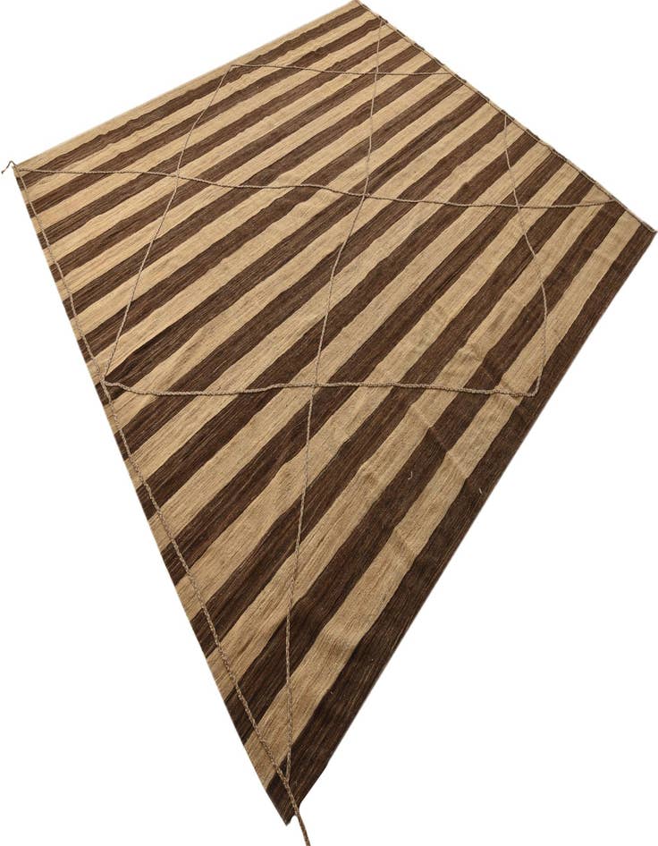 Detail image of 12' 7 x 13' 11  Hand Knotted Moroccan Wool Rug