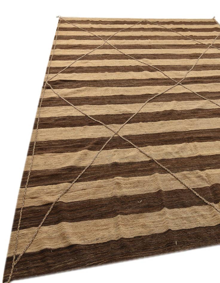 Detail image of 12' 7 x 13' 11  Hand Knotted Moroccan Wool Rug