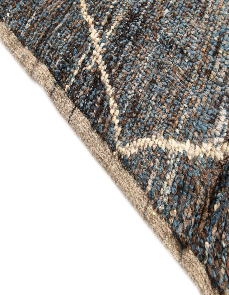 Detail image of 6' 3 x 9' 6  Hand Knotted Moroccan Wool Rug