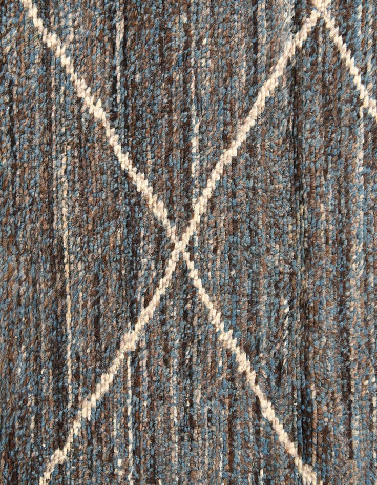 Detail image of 6' 3 x 9' 6  Hand Knotted Moroccan Wool Rug