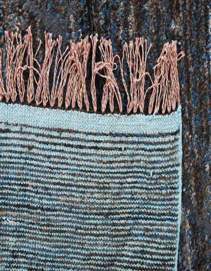 Detail image of 7' 7 x 10'  Hand Knotted Moroccan Wool Rug