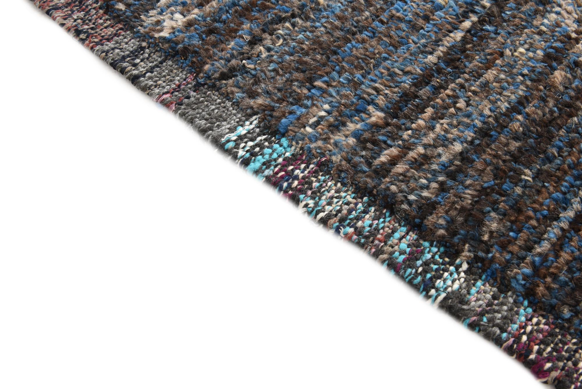 9' 3 x 13' Hand Knotted Moroccan Wool Rug