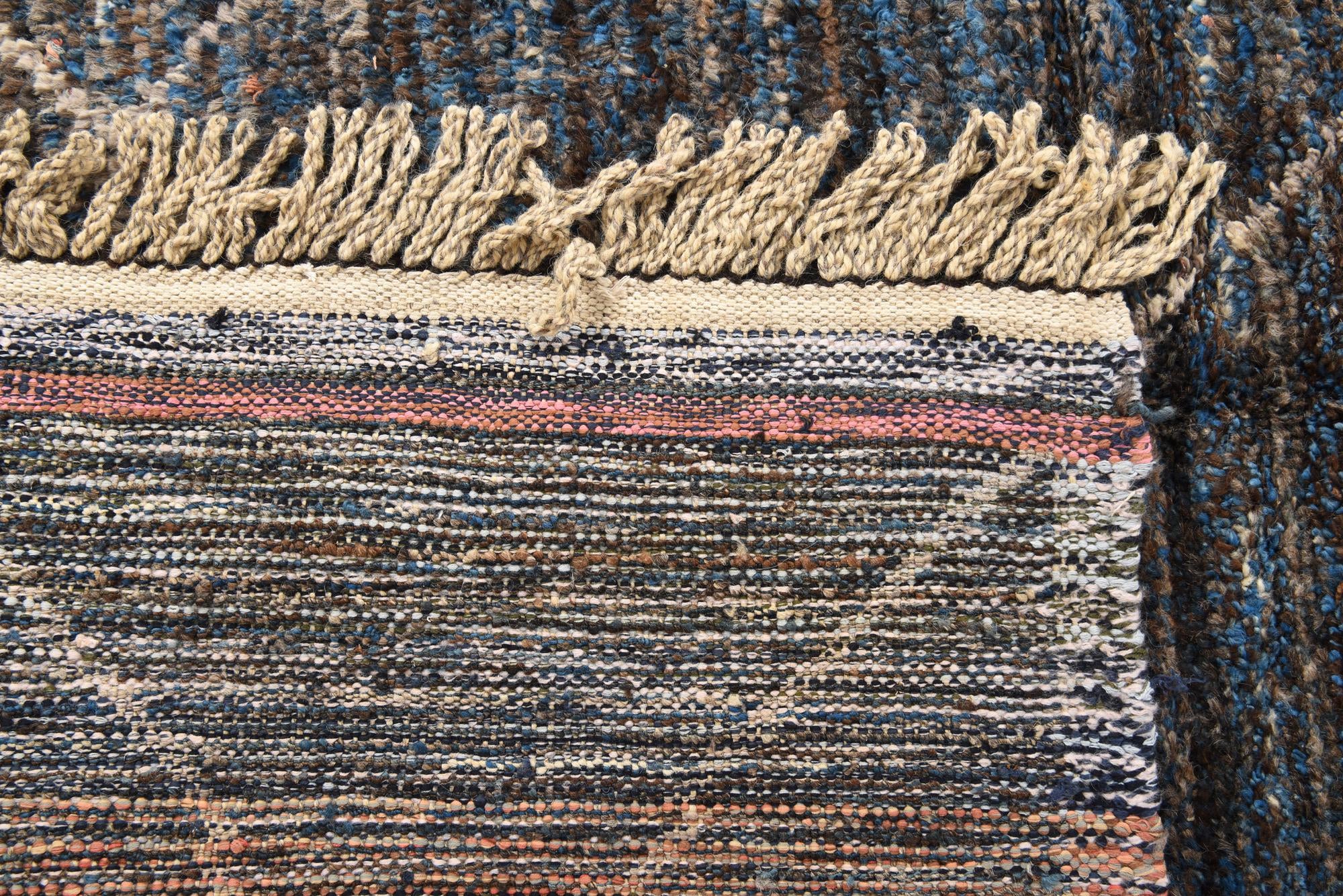 9' 3 x 13' Hand Knotted Moroccan Wool Rug