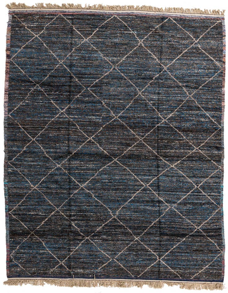 Detail image of 9' 3 x 13' Hand Knotted Moroccan Wool Rug