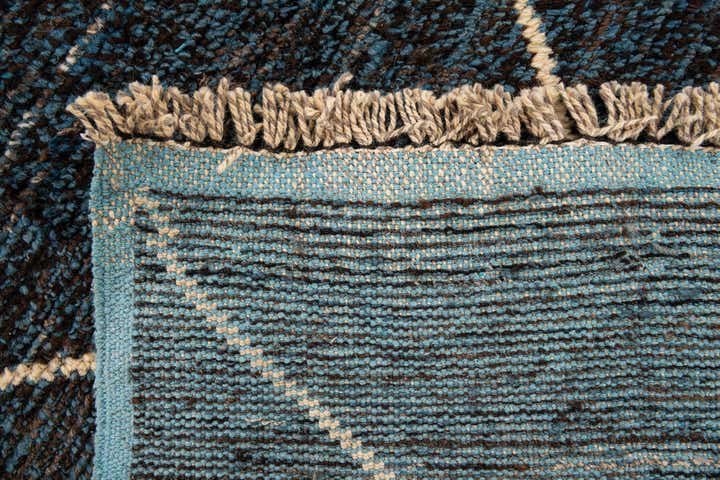 6' 1 x 9' 6 Hand Knotted Moroccan Wool Rug