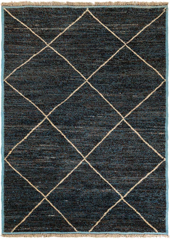 6' 1 x 9' 6 Hand Knotted Moroccan Wool Rug