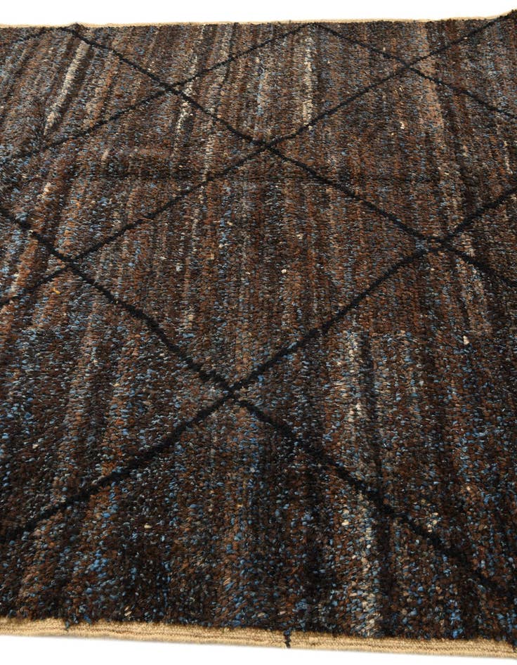 Detail image of 6' 4 x 9' 4  Hand Knotted Moroccan Wool Rug