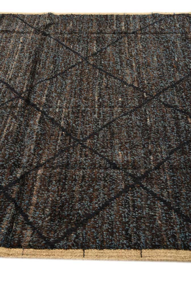 5' 11 x 9' 3 Hand Knotted Moroccan Wool Rug