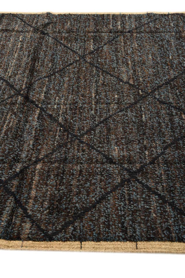 Detail image of 5' 11 x 9' 3 Hand Knotted Moroccan Wool Rug